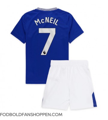 Everton Dwight McNeil #7 Hjemmebanetrøje Børn 2024-25 Kortærmet (+ Korte bukser)